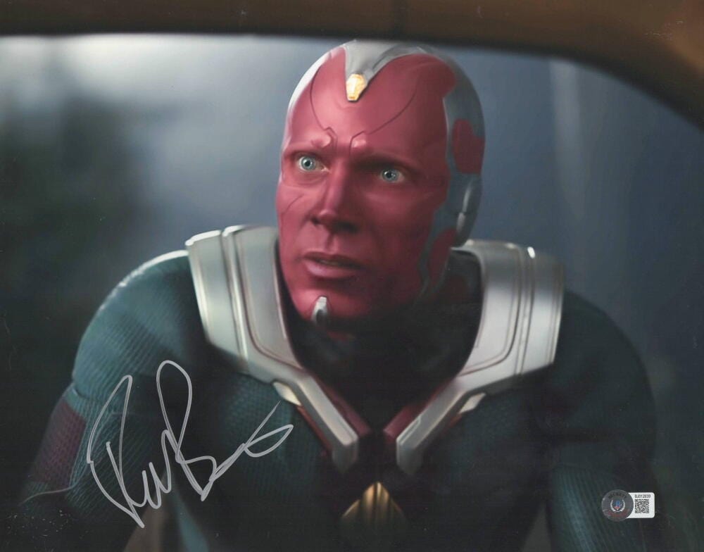 Paul Bettany Signed 11x14 Photo from The Avengers Beckett COA - Item #11