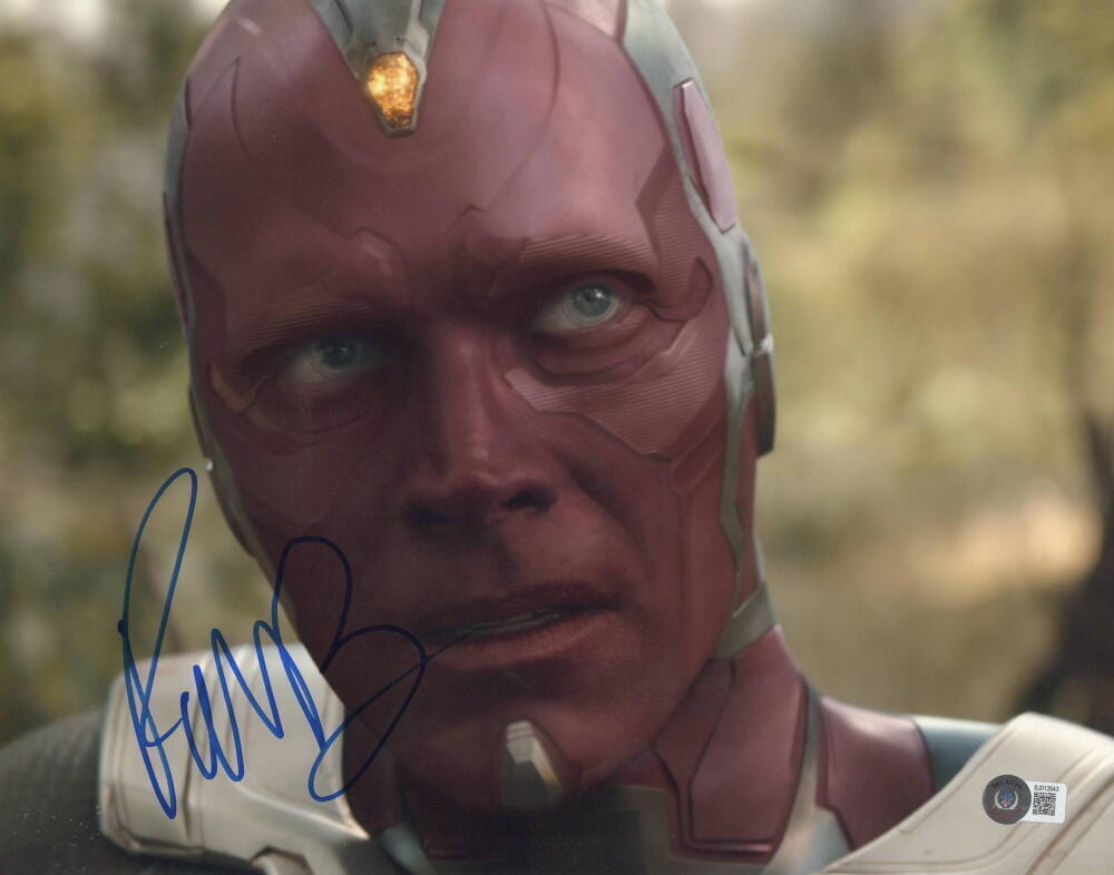 Paul Bettany Signed 11x14 Photo from The Avengers Beckett COA - Item #7