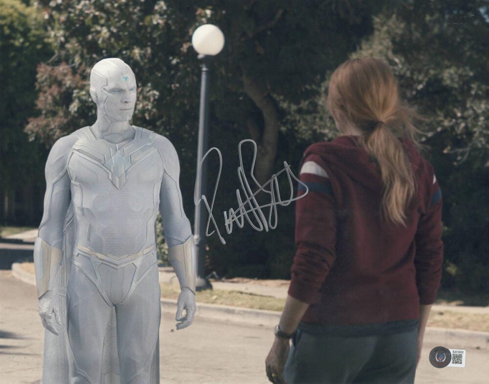 Paul Bettany Signed 11x14 Photo from The Avengers Beckett COA - Item #5