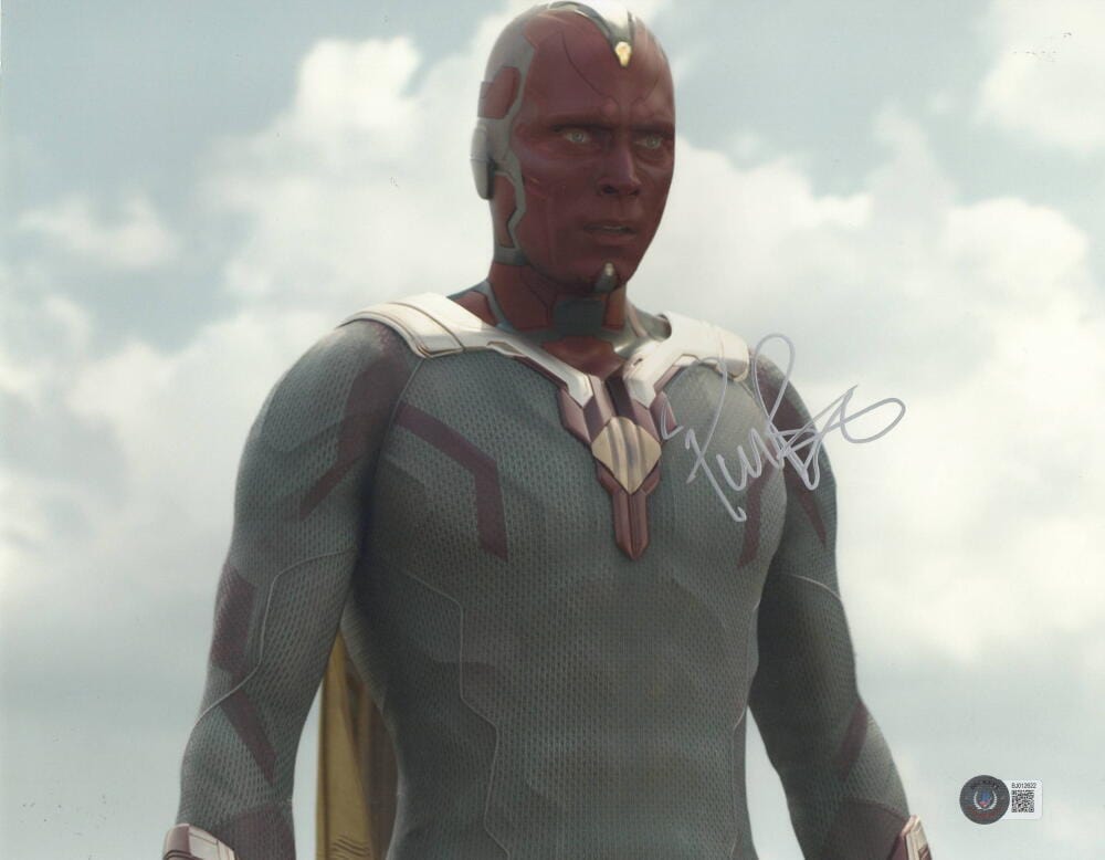 Paul Bettany Signed 11x14 Photo from The Avengers Beckett COA - Item #4