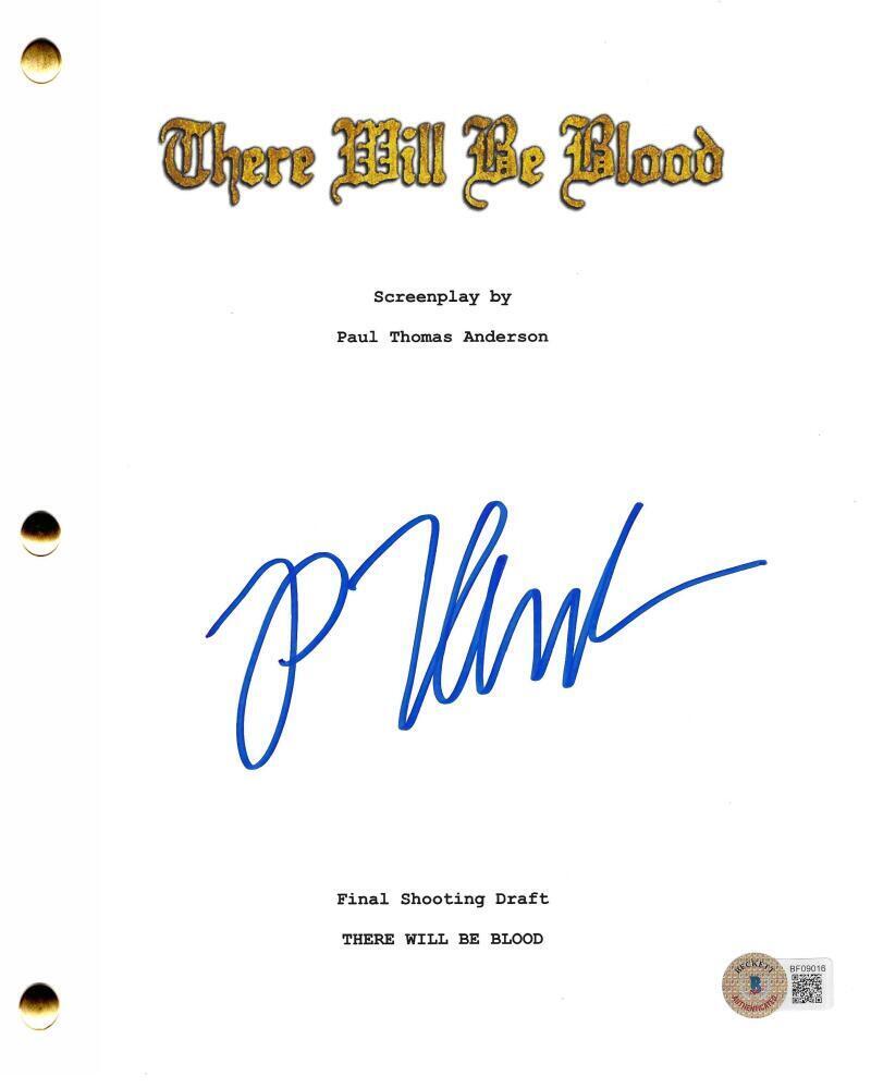 Paul Thomas Anderson Signed Script from There Will Be Blood Beckett COA