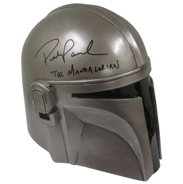 Pedro Pascal Authentic Autographed The Mandalorian Helmet with Inscription