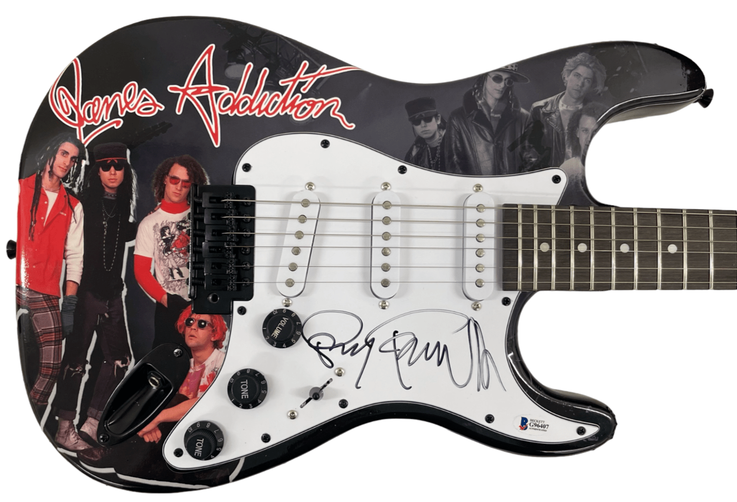 Perry Farrell of Jane's Addiction Authentic Autographed Full Size Electric Custom Guitar