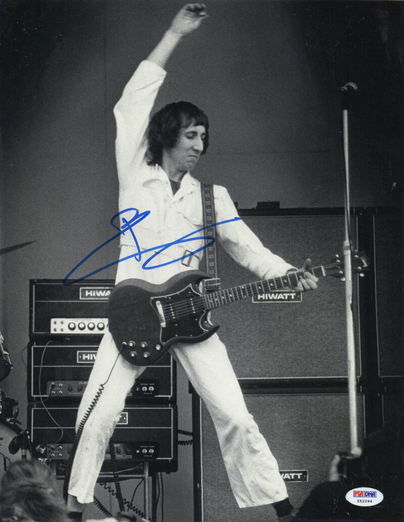 Pete Townshend of The Who Signed 11x14 Photo Certified Authentic - Item #2