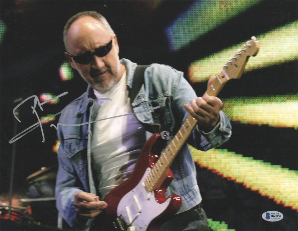 Pete Townshend of The Who Signed 11x14 Photo Beckett COA - Item #4