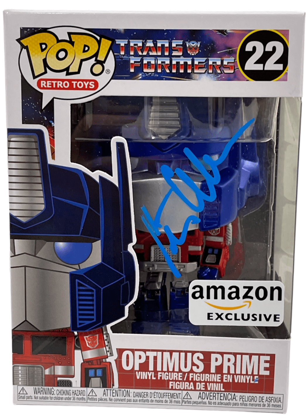 Peter Cullen Authentic Autographed Optimus Prime Transformers 22 Funko Pop Figure