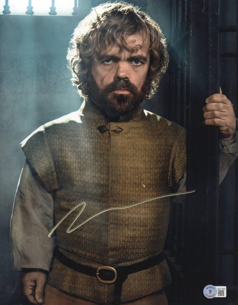 Peter Dinklage Signed 11x14 Photo from Game of Thrones Beckett COA