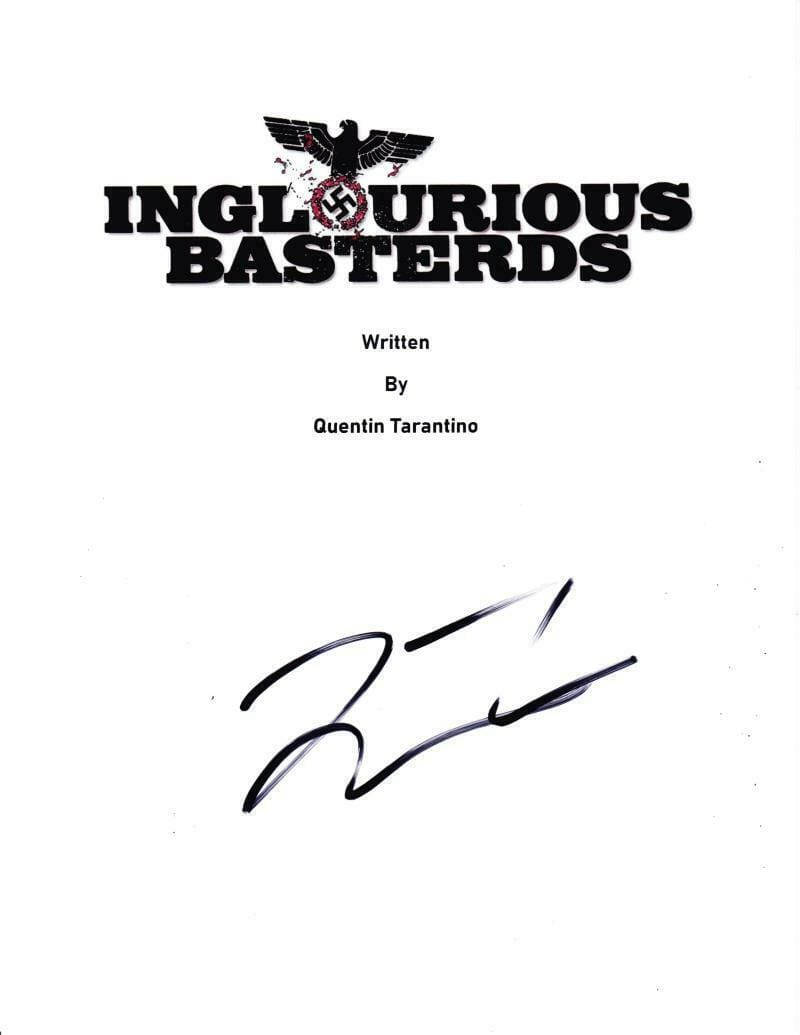 Quentin Tarantino Authentic Autographed 'Inglourious Basterds' Script - Prime Time Signatures - TV & Film