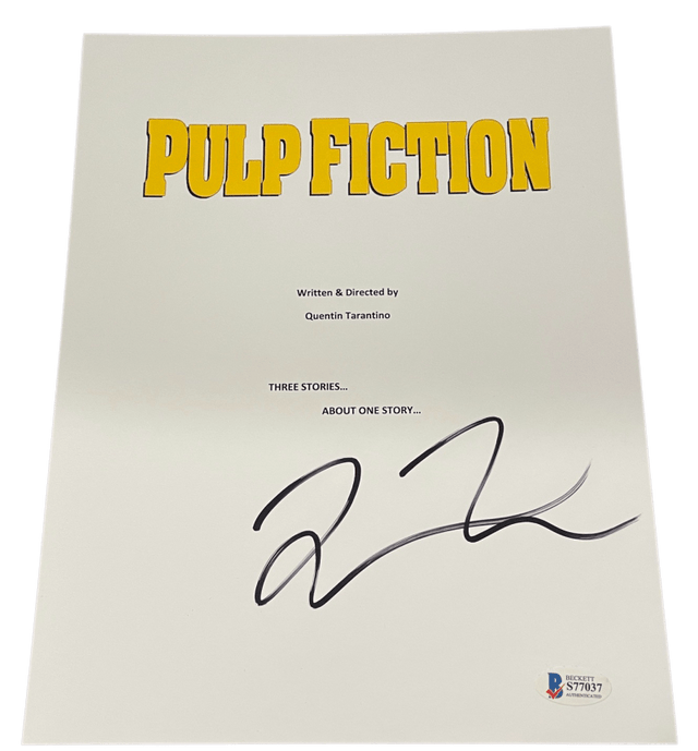 Quentin Tarantino Autographed Script | Beckett COA