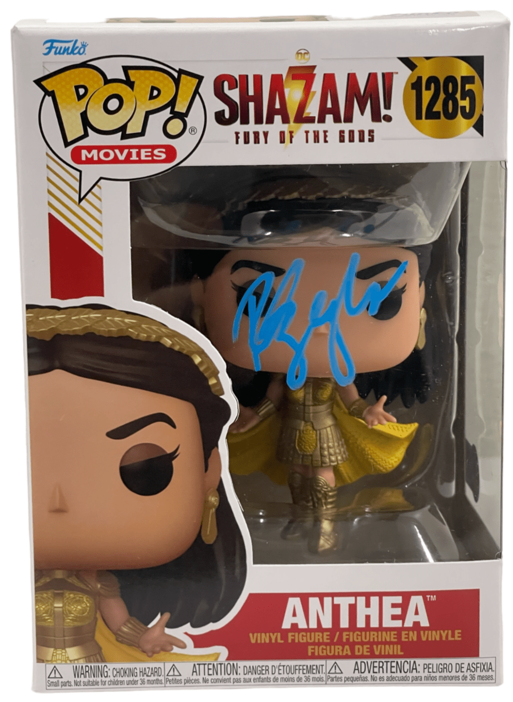 Rachel Zegler Authentic Autographed Anthea Shazam! Fury of the Gods 1285 Funko Pop Figure