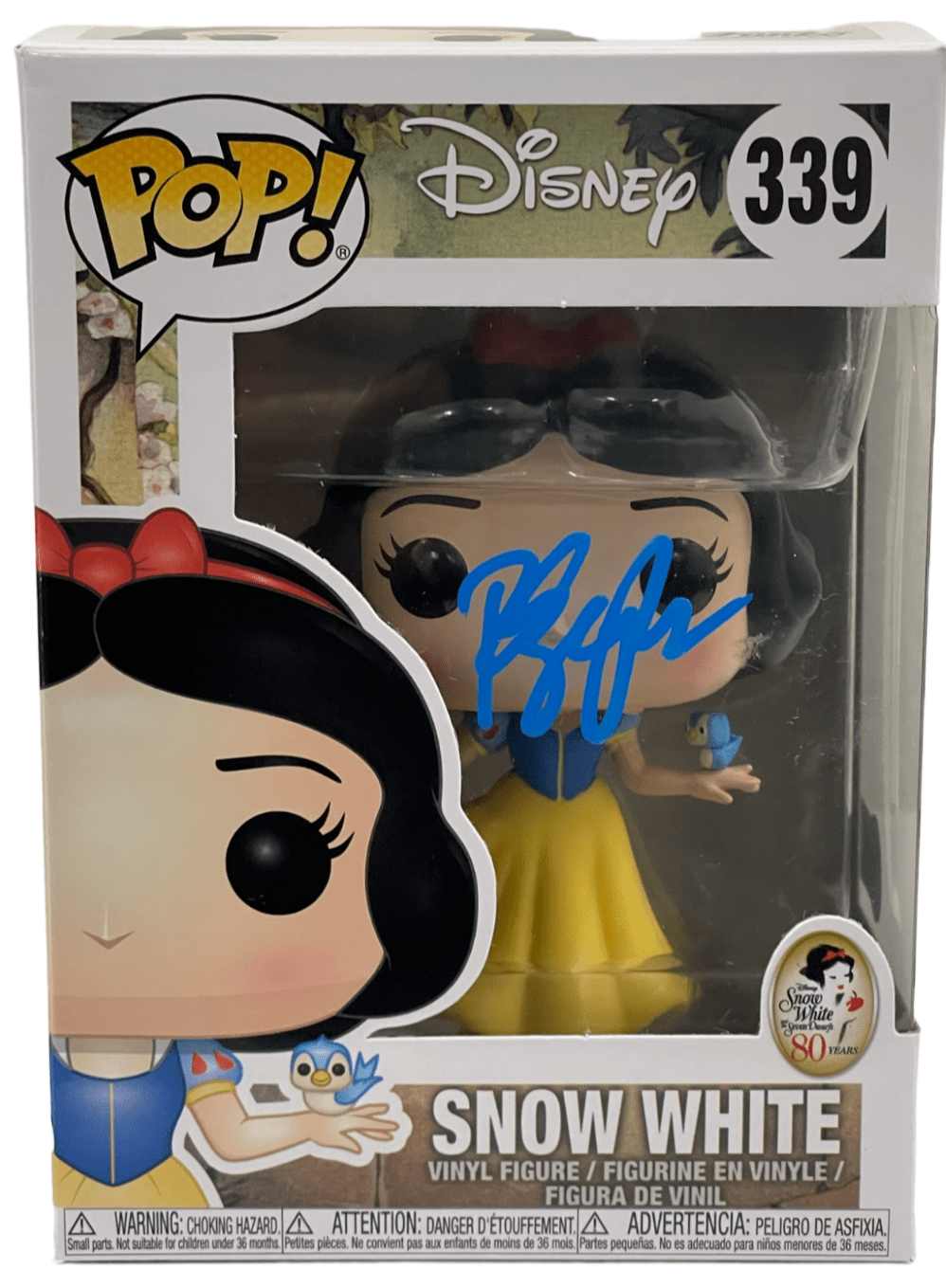 Rachel Zegler Authentic Autographed Snow White Disney 339 Funko Pop Figure