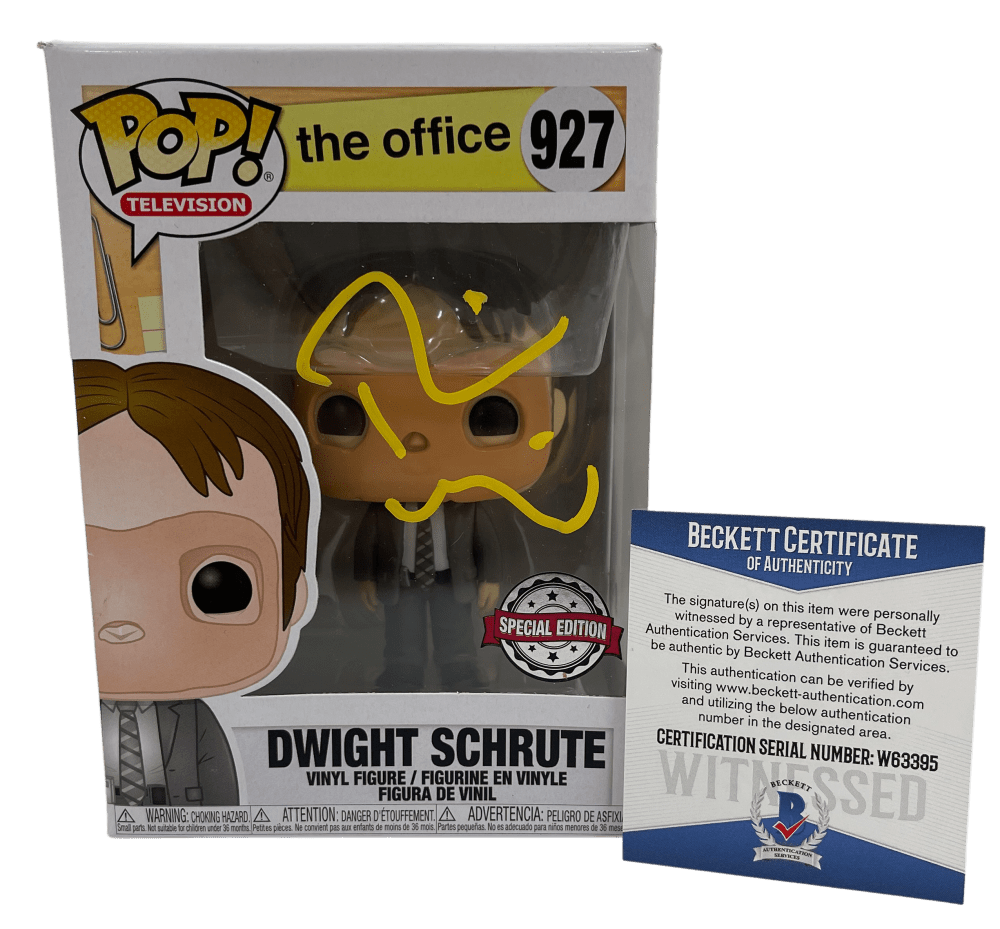 Rainn Wilson Authentic Autographed Dwight Schrute The Office 927 Funko Pop Figure #2