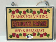 Rainn Wilson Authentic Autographed Schrute Farms Door Sign 7x5 - Prime Time Signatures - TV & Film