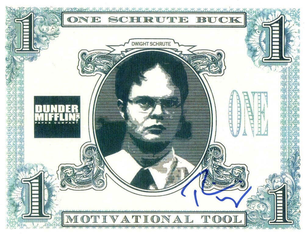 Rainn Wilson Signed Replica Prop from The Office Beckett COA - Item #8