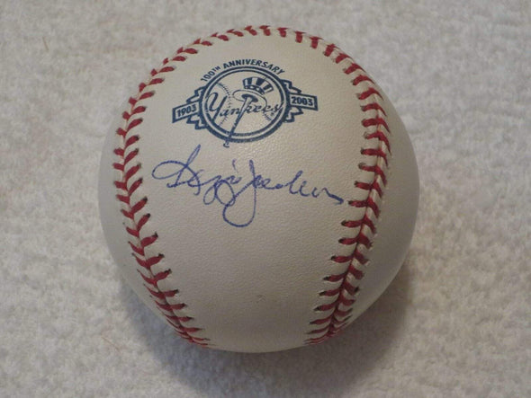 Reggie Jackson Authentic Autographed Yankees 100th Anniversary Official Major League Baseball - Prime Time Signatures - Sports