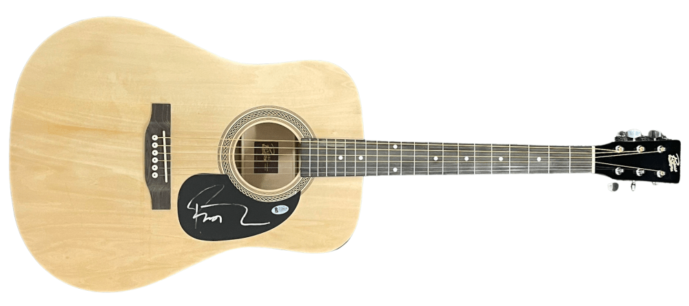 Rob Thomas Signed Guitar Beckett COA - Detail View