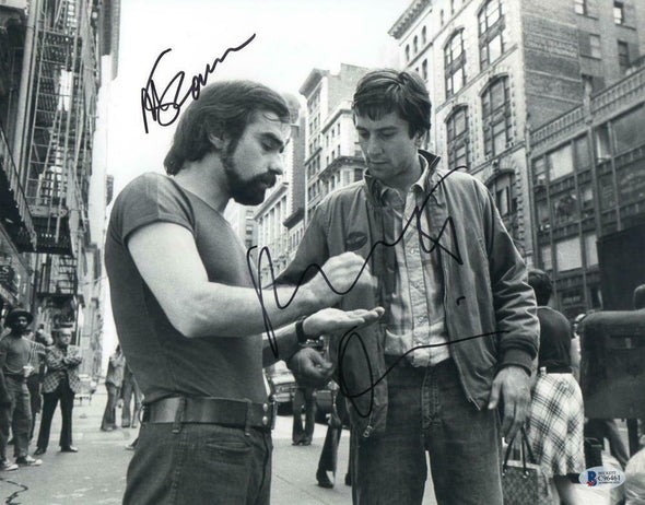 Robert De Niro & Martin Scorsese Authentic Autographed 11x14 Photo - Prime Time Signatures - TV & Film