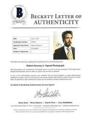 Robert Downey Jr. Signed 11x14 Photo from Iron Man Beckett COA - Item #2 - Detail View
