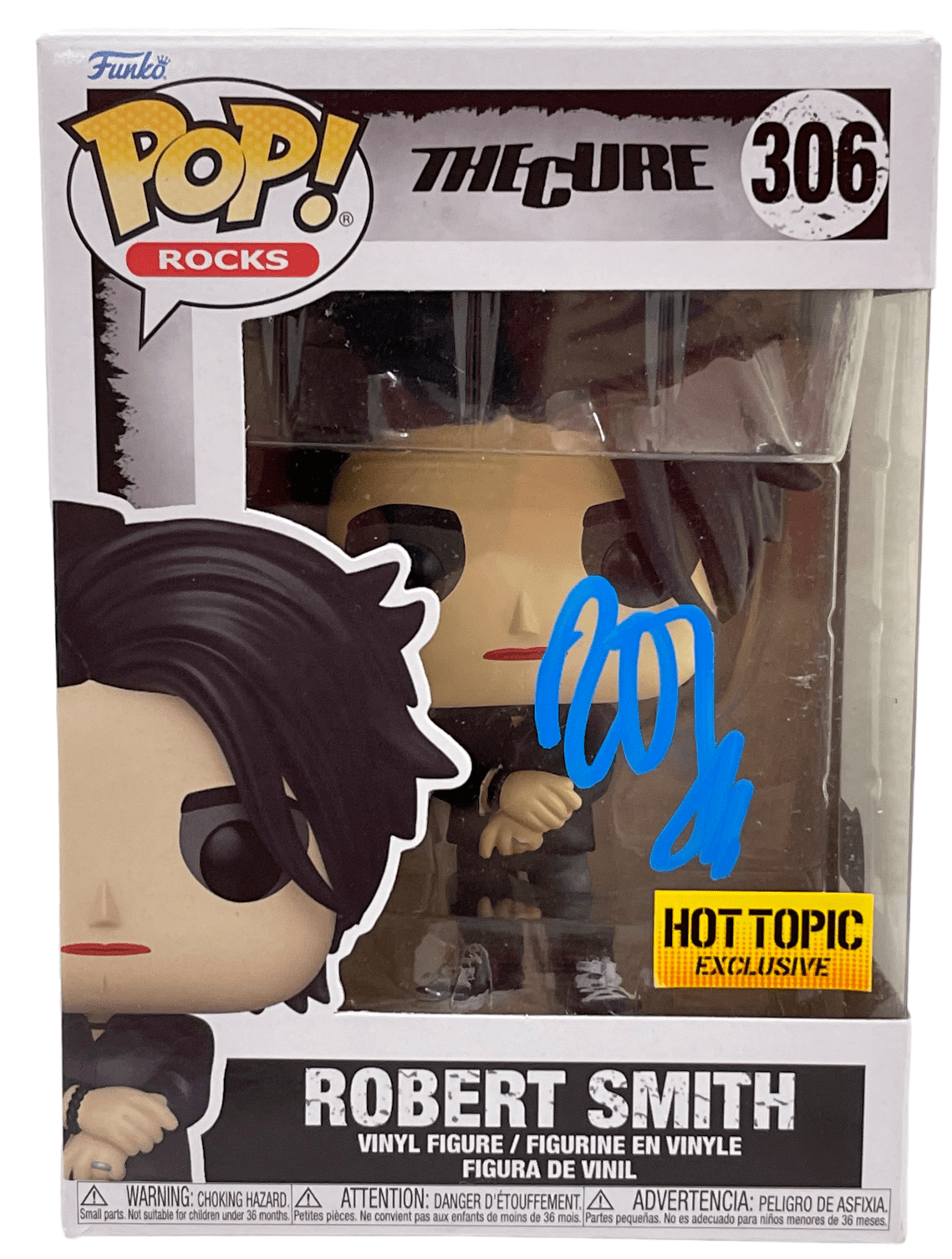 Robert Smith Authentic Autographed The Cure 306 Funko Pop Rocks Figure