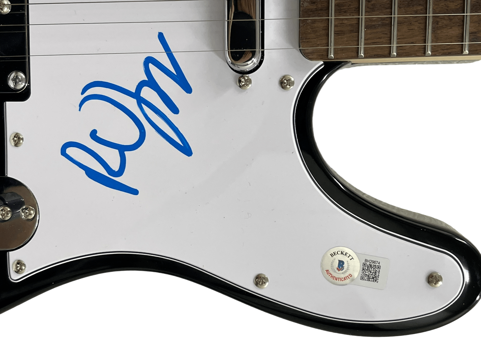 Robert Smith of The Cure Signed Guitar - Beckett COA