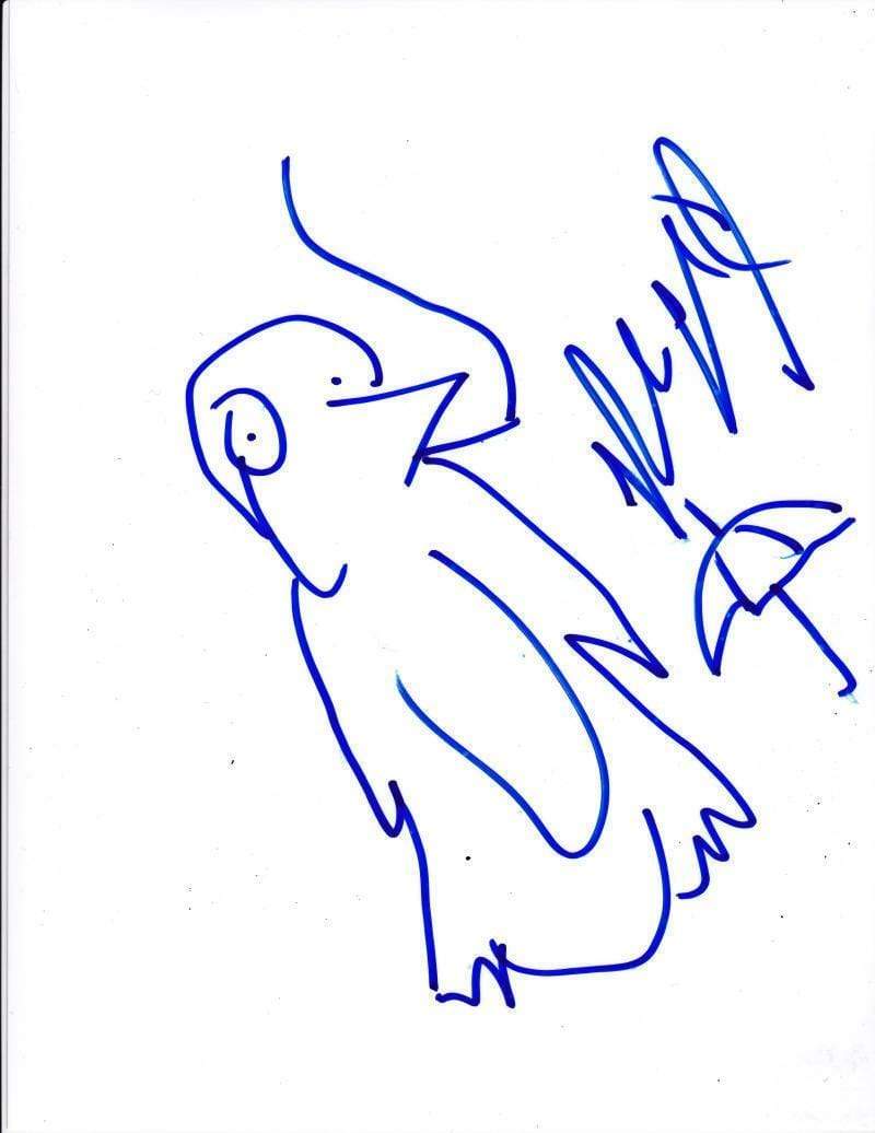 Robin Lord Taylor Authentic Autographed Original Sketch Artwork - Prime Time Signatures - TV & Film