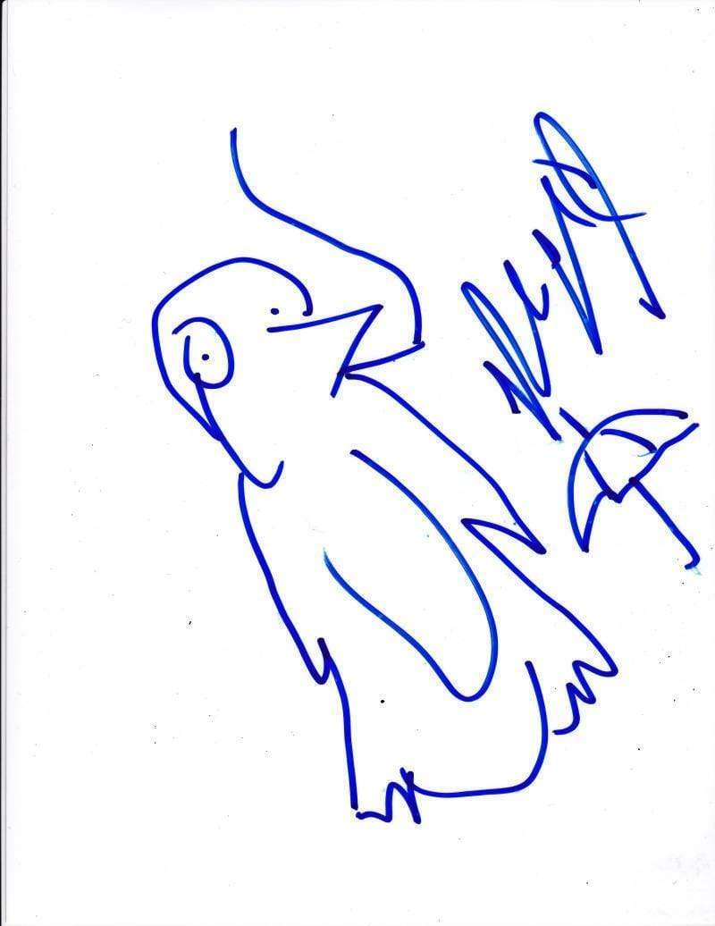 Robin Lord Taylor Signed Artwork from Gotham Certified Authentic