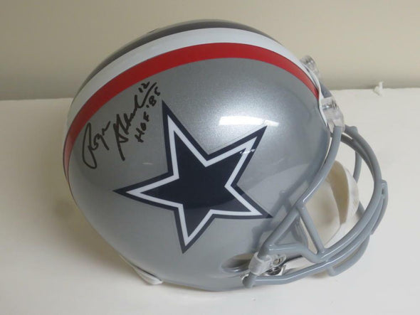 Roger Staubach Authentic Autographed Full Size Throwback Dallas Cowboys Helmet - Prime Time Signatures - Sports