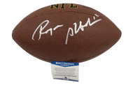 Roger Staubach Signed NFL Football Beckett COA - Item #1