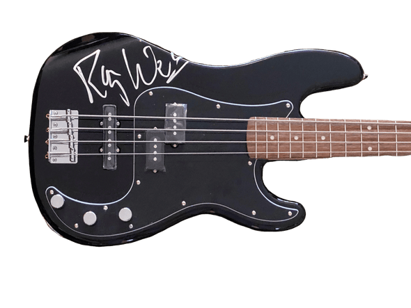 Roger Waters of Pink Floyd Authentic Autographed Full Size Electric Squier Bass Guitar - Prime Time Signatures - Music