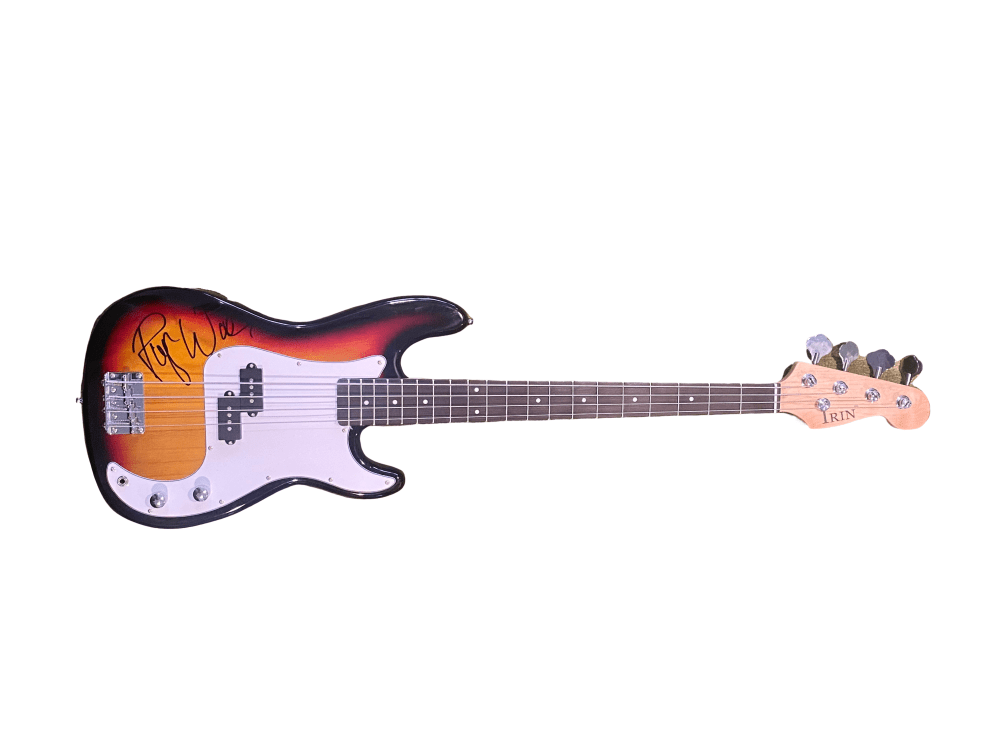 Roger Waters of Pink Floyd Authentic Autographed Full Size Electric Sunburst Bass Guitar - Prime Time Signatures - Music