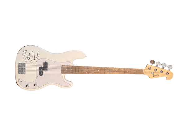 Roger Waters of Pink Floyd Authentic Autographed Full Size Electric White Bass Guitar - Prime Time Signatures - Music