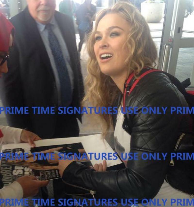 Ronda Rousey Authentic Autographed 8x10 Photo - Prime Time Signatures - Sports