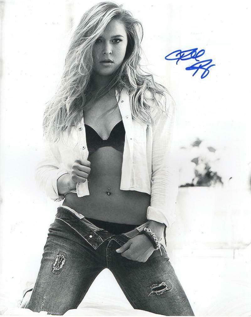 Ronda Rousey Authentic Autographed 8x10 Photo - Prime Time Signatures - Sports