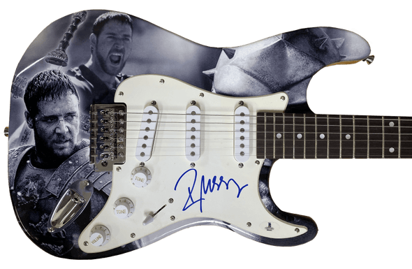 Russell Crowe Authentic Autographed Full Size Custom Electric Guitar - Prime Time Signatures - TV & Film