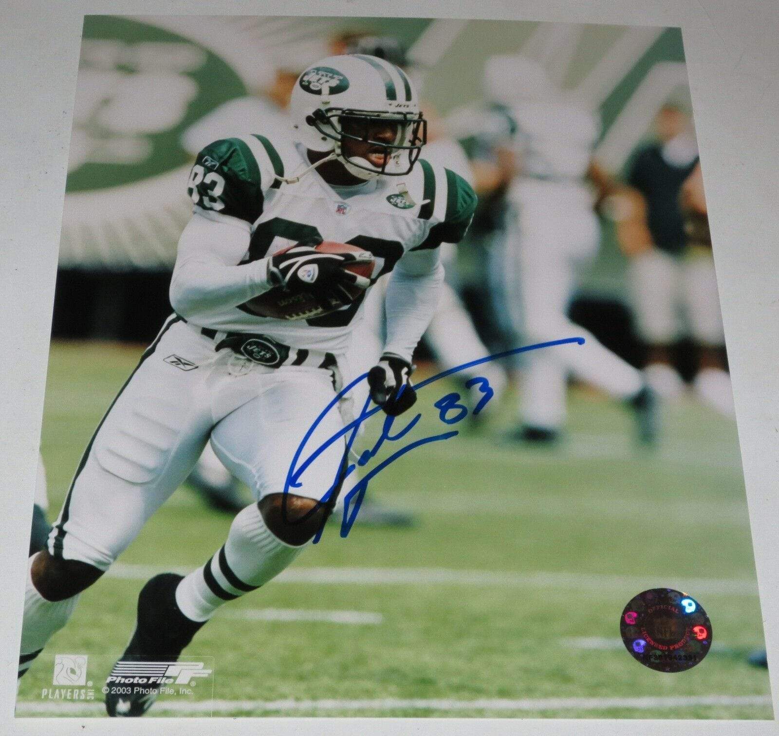 Santana Moss Signed NFL 8x10 Photo Certified Authentic - Item #3