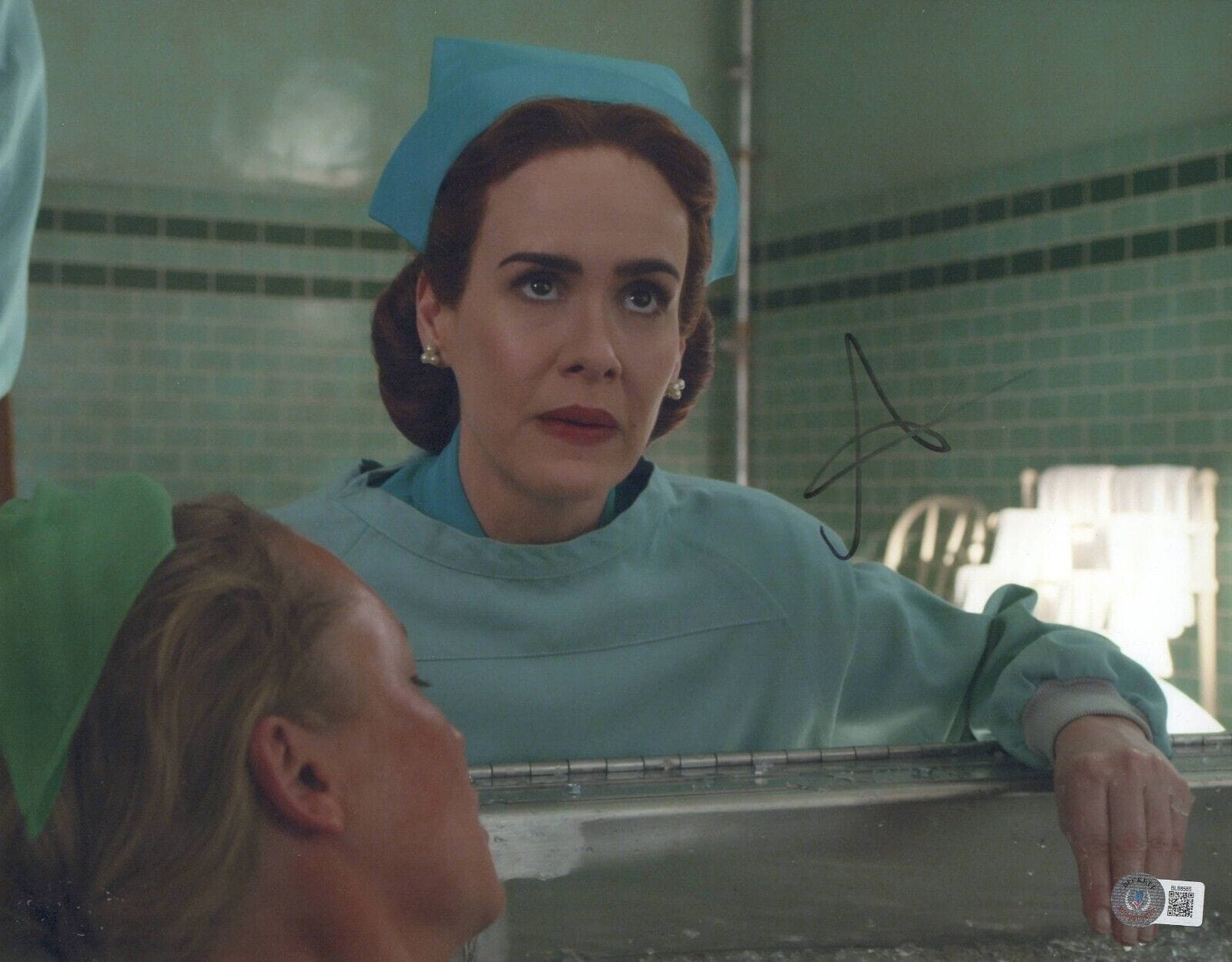 Sarah Paulson Signed 11x14 Photo from Nurse Ratched Beckett COA