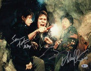 Sean Astin, Ke Huy Quan and Josh Brolin Authentic Autographed 11x14 Photo