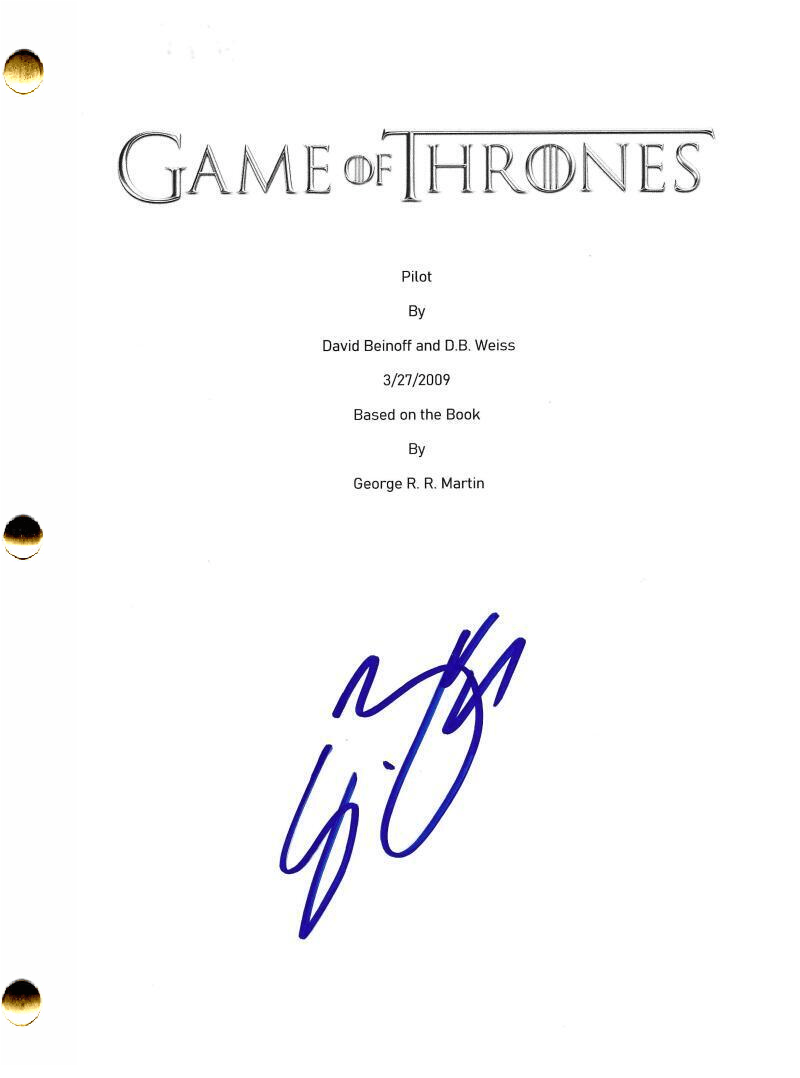 Sean Bean Signed Script from Game of Thrones Certified Authentic