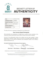 Sean Connery Signed 8x10 Photo from James Bond Beckett COA - Detail View