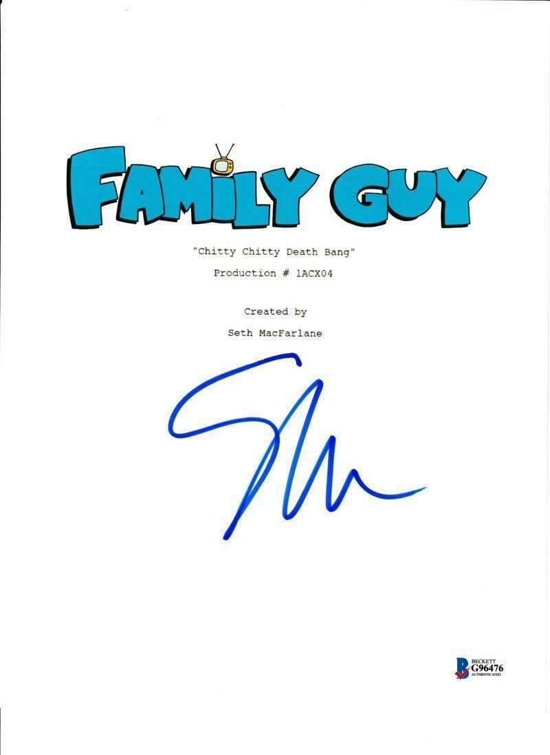 Seth MacFarlane Authentic Autographed 'Family Guy' Script - Prime Time Signatures - TV & Film