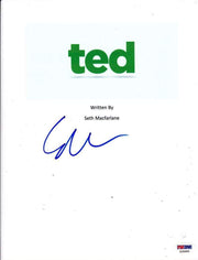 Seth MacFarlane Authentic Autographed 'Ted' Script - Prime Time Signatures - TV & Film