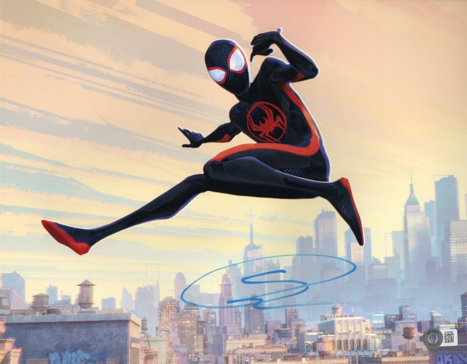 Shameik Moore Signed 11x14 Photo from Spider-Man Beckett COA - Item #3