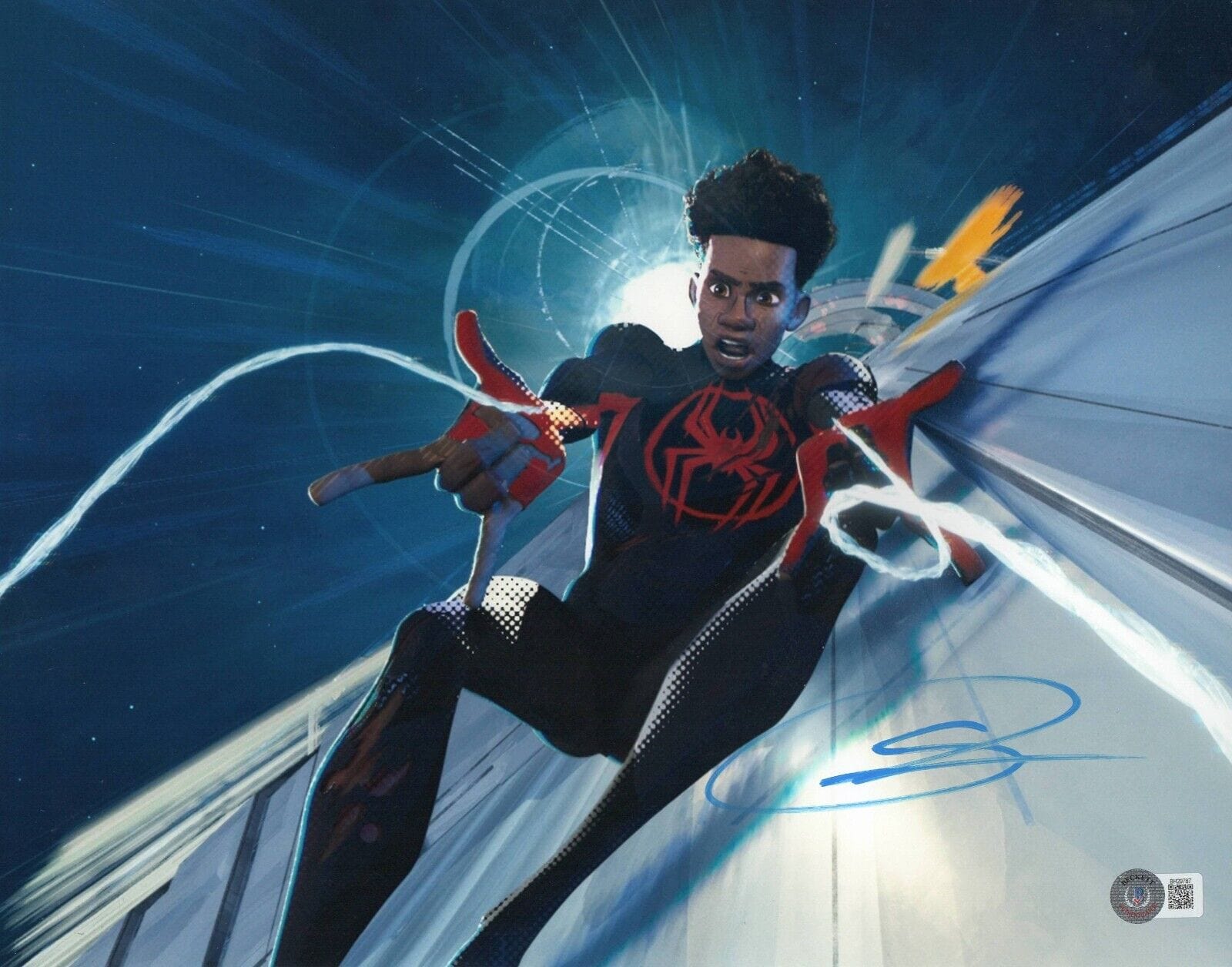 Shameik Moore Signed 11x14 Photo from Spider-Man Beckett COA - Item #2