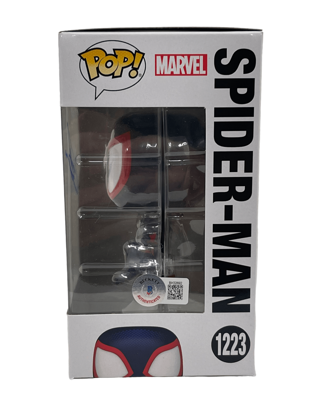 Shameik Moore Signed Funko from Spider-Man Beckett COA - Detail View