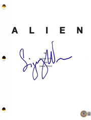 Sigourney Weaver Signed Script from Alien Beckett COA