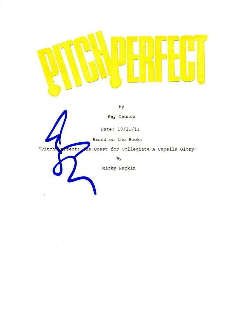 Skylar Astin Authentic Autographed 'Pitch Perfect' Script - Prime Time Signatures - TV & Film