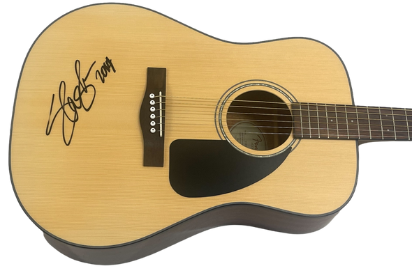 Slash of Guns 'N' Roses Authentic Autographed Full Size Fender Acoustic Guitar
