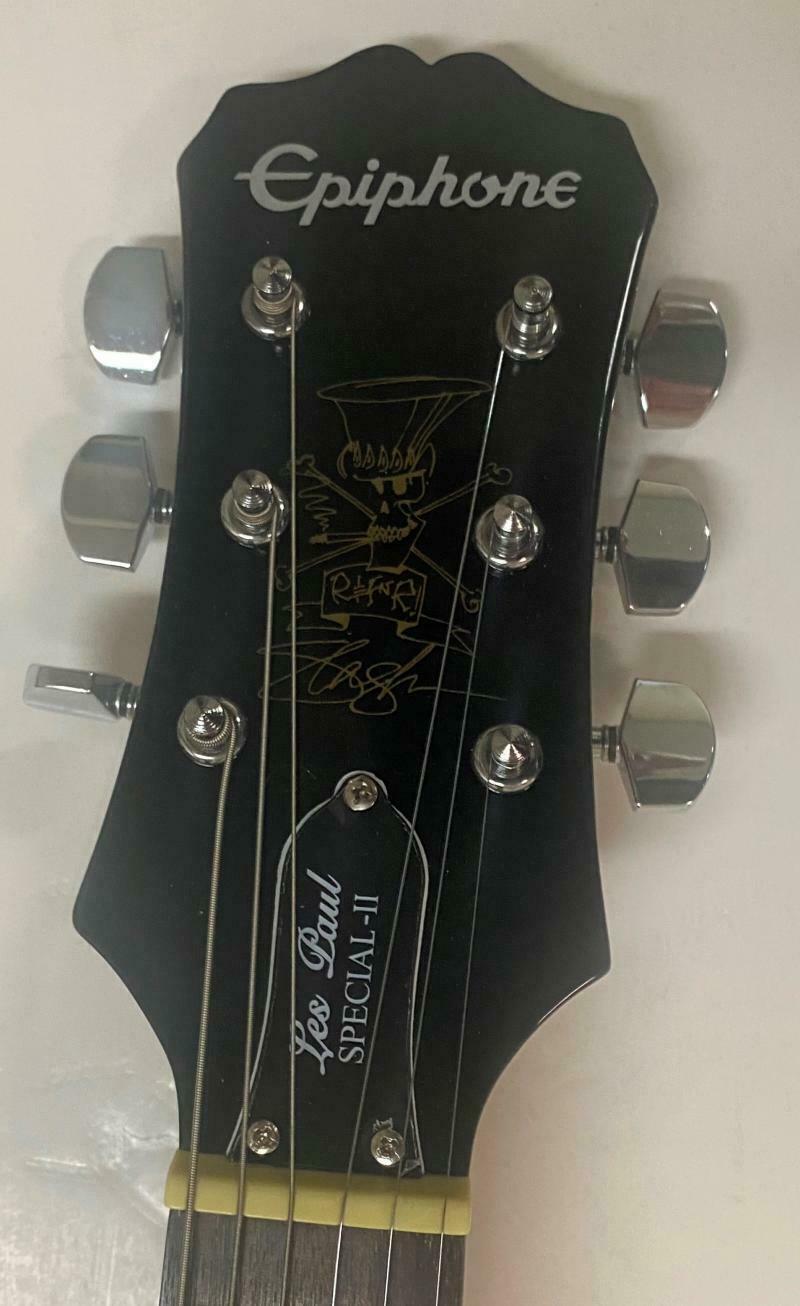 Slash of Guns 'N' Roses Authentic Autographed Full Size Les Paul AFD Epiphone Guitar - Prime Time Signatures - Music