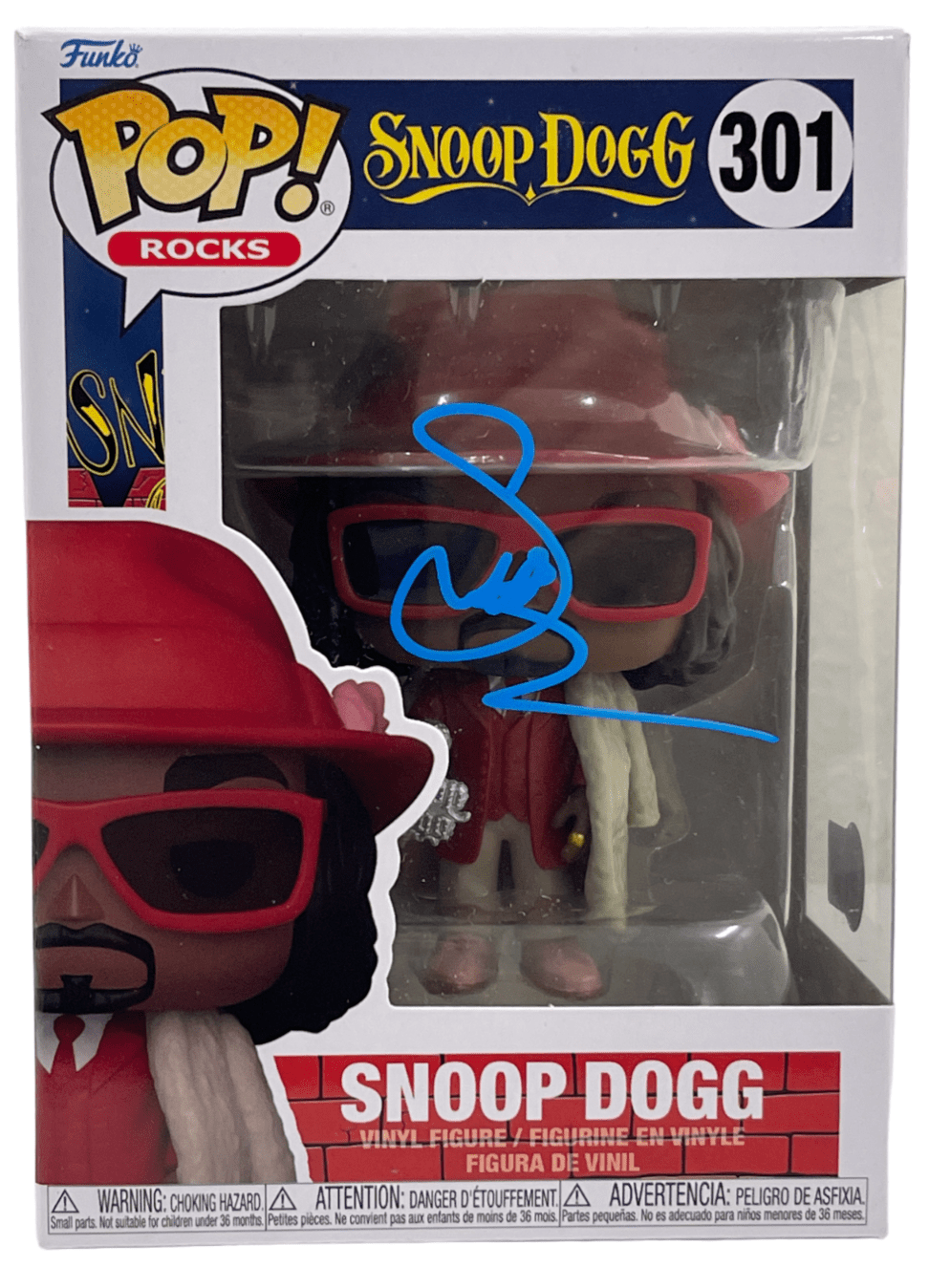 Snoop Dogg Authentic Autographed Snoop Dogg 301 Funko Pop Figure