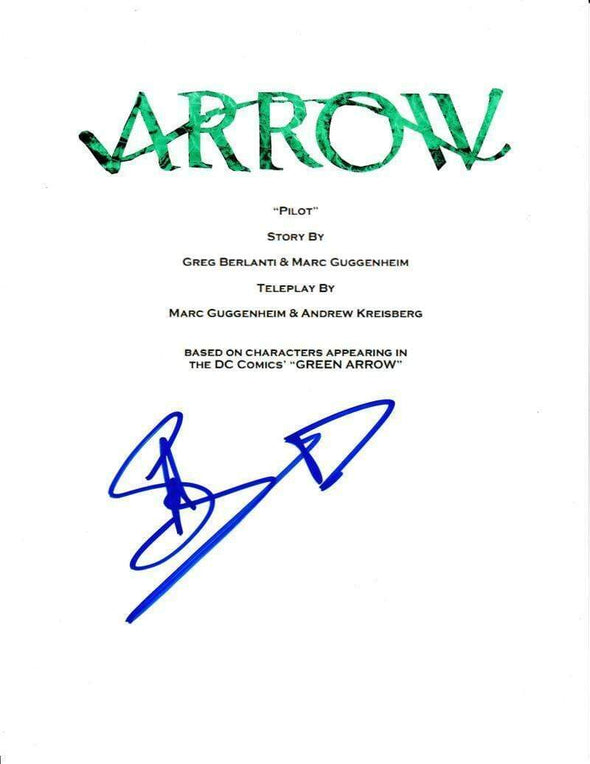 Stephen Amell Authentic Autographed 'Arrow' Pilot Script - Prime Time Signatures - TV & Film